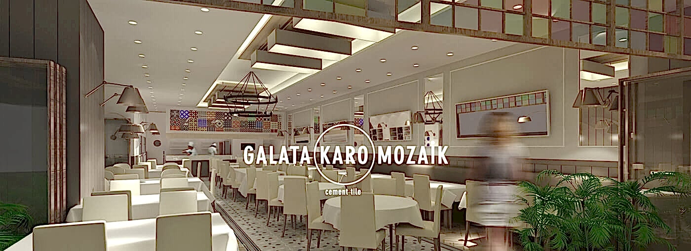 Desenli Karo Mozaik - Galata Karo Mozaik 